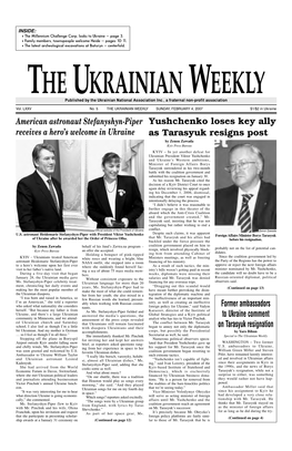 Yushchenko Loses Key Ally As Tarasyuk Resigns Post American
