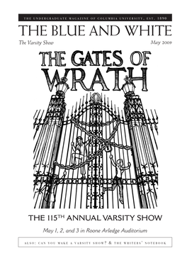 THE BLUE and WHITE the Varsity Show May 2009