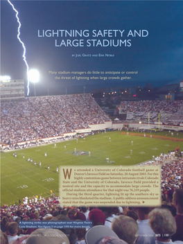 Lightning Safety and Large Stadiums