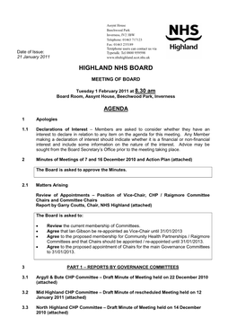 Highland Nhs Board