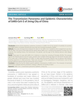 The Transmission Panorama and Epidemic Characteristics of SARS-Cov-2 Of