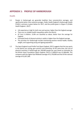 Profile of Harborough