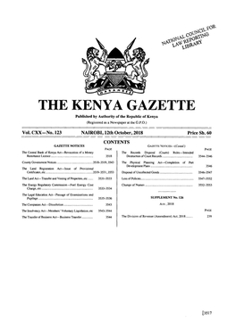 The Kenya Gazette