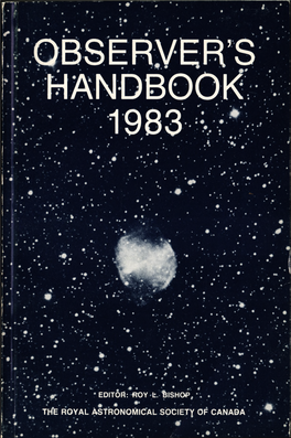 Observer's Handbook 1983