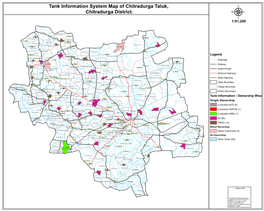 Tank Information System Map of Chitradurga Taluk, Chitradurga District. Μ 1:91,200