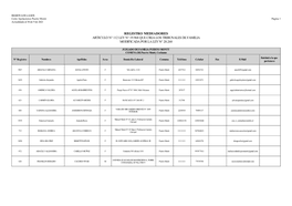 Registro Mediadores Articulo N° 112 Ley N° 19.968 Que Crea Los Tribunales De Familia Modificada Por La Ley N° 20.268