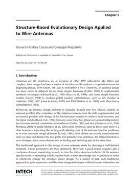 Structure-Based Evolutionary Design Applied to Wire Antennas
