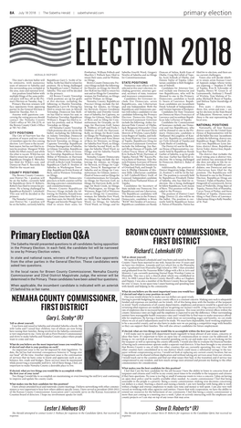 Primary Election Q&A