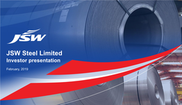 JSW Steel Limited Investor Presentation