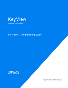 IDOL Keyview Filter SDK 12.4 C Programming Guide