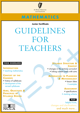 Junior Certificate Mathematics