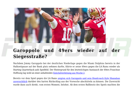 Jimmy Garoppolo Startet Am Sonntag Gegen Die LA Rams,Robert Woods