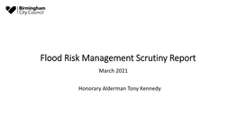 Flood Risk Management Scrutiny Report March 2021