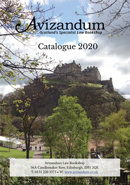 Avizandum Catalogue 2020