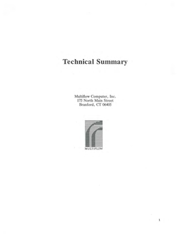 Technical Summary : 1987