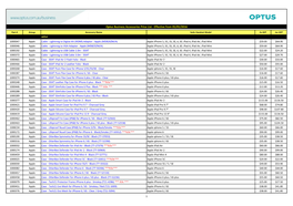 Optus Business Accessories Price List - Effective from 05/05/2016