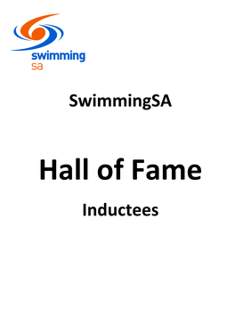 Swimmingsa Inductees