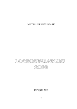 Loodusevaatlusi 2003.Pdf