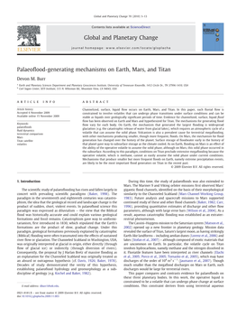 Palaeoflood-Generating Mechanisms on Earth, Mars, and Titan