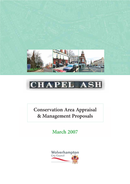 Conservation Area Appraisal & Management Proposals March 2007