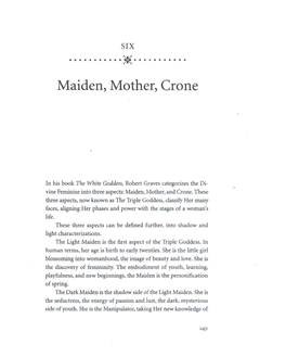 Maiden, Mother, Crone