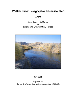 Walker River Geographic Response Plan