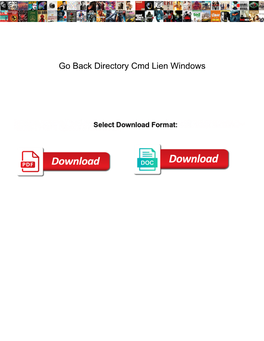 Go Back Directory Cmd Lien Windows