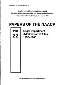 Papers of the Naacp