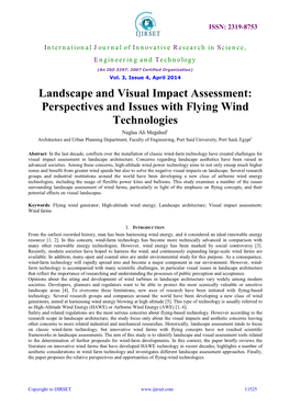 Landscape and Visual Impact Assessment