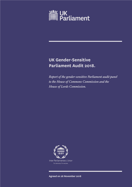 UK Gender-Sensitive Parliament Audit Report