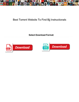 Best Torrent Website to Find Bjj Instructionals
