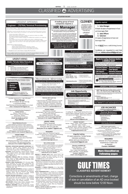 Classified Advertising