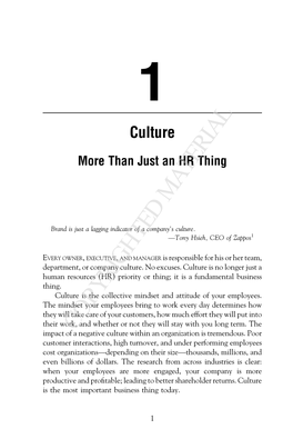 1 Culture More Than Just an HR Thing