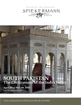 SOUTH PAKISTAN the Civilizations of the Indus Valley