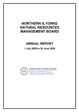 N&Y NRMB Annual Report 2008-09