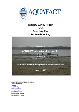 Dundrum Bay Sanitary Survey Report