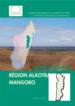 Monographie Région Alaotra Mangoro