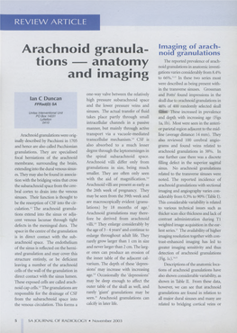 Arachnoid Granula- Anatomy and Imaging