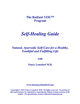 Radiant You Program Self-Guide Booklet