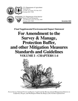 Mitigation Measures Standards and Guidelines VOLUME I - CHAPTERS 1-4