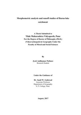 A Geographical Study of Tribal Population Characteristics in Nashik District, Maharashtra”, Published Doctoral Thesis, Tilak Maharashtra Vidyapeeth, Pune