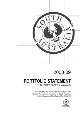 Portfolio Statements Outline Financial and Non-Financial Information About the Services Provided To, and on Behalf Of, the Community by Each Portfolio