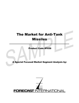 The Market for Anti-Tank Missiles