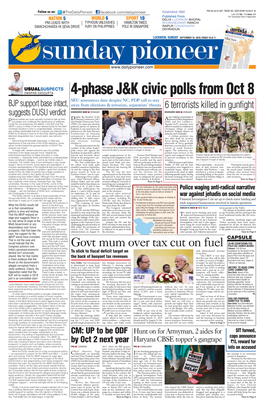 4-Phase J&K Civic Polls from Oct 8