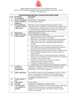 Andhra Pradesh Urban Infrastructure Asset Management Limited 4Th