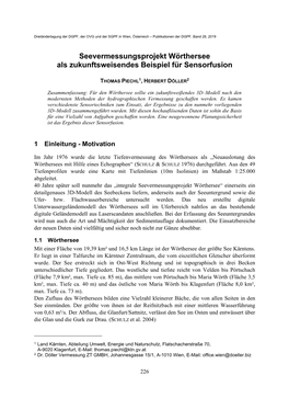 Seevermessungsprojekt Wörthersee Als Zukunftsweisendes Beispiel Für Sensorfusion