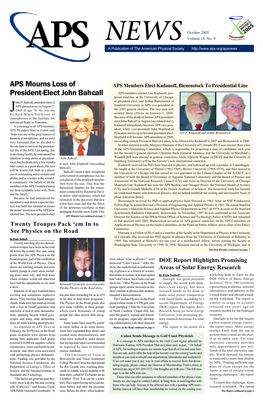 October 2005 NEWS Volume 14, No