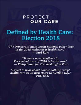 Defined by Health Care: Election 2018