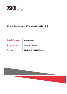 Real Estate Appraisal Report