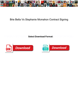 Brie Bella Vs Stephanie Mcmahon Contract Signing